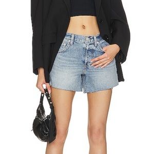 Free People Ivy Mid Rise Denim Jean Shorts 31